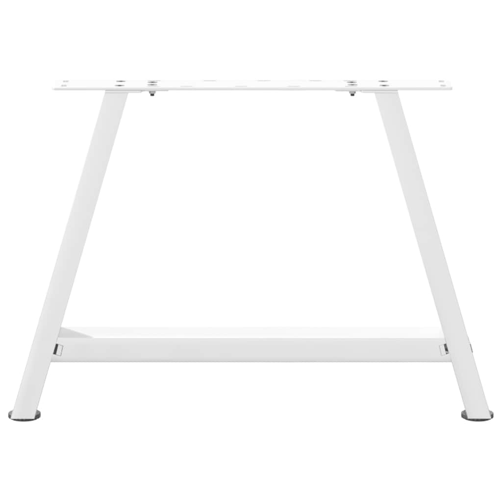 Gambe Tavolino da Caffè a A 2 pz Bianco 70x(42-43) cm Acciaio - homemem39
