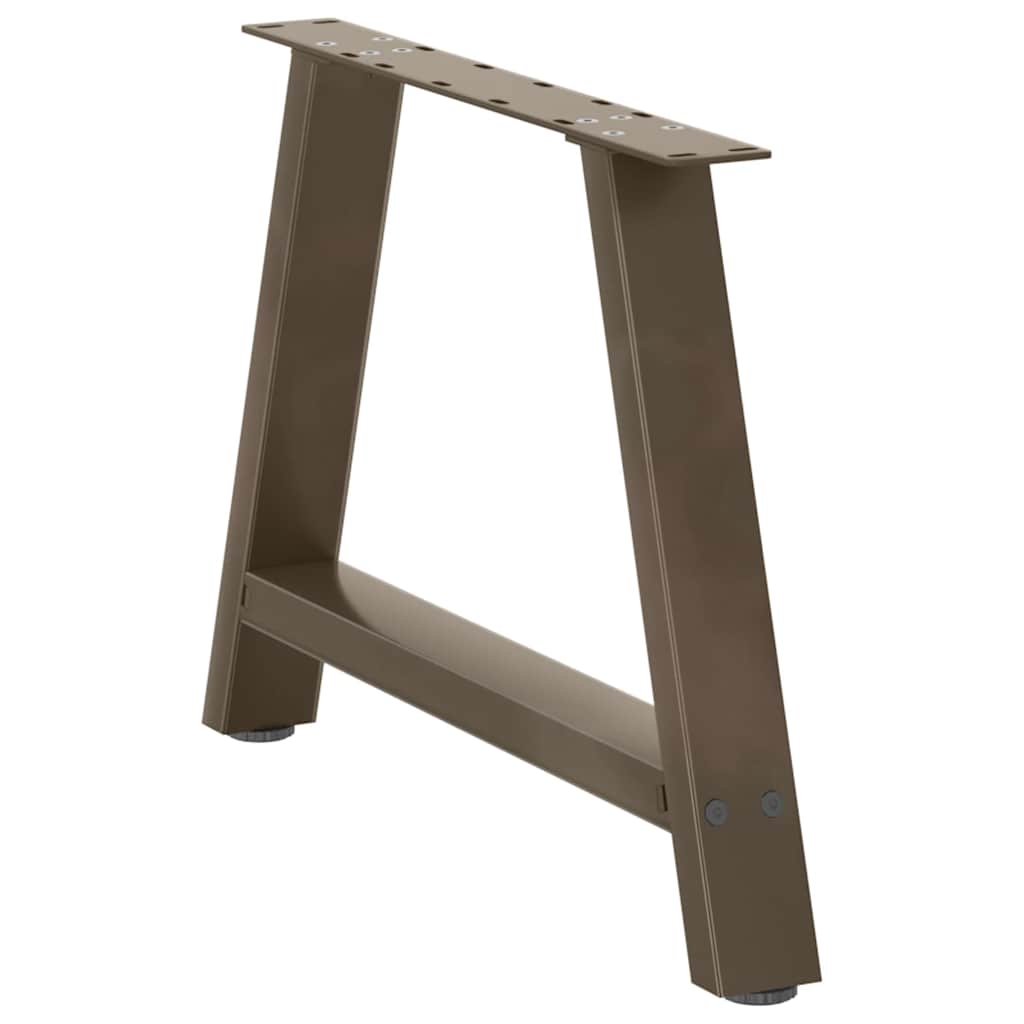 Gambe Tavolino da Caffè a A 2 pz 70x(42-43) cm Acciaio