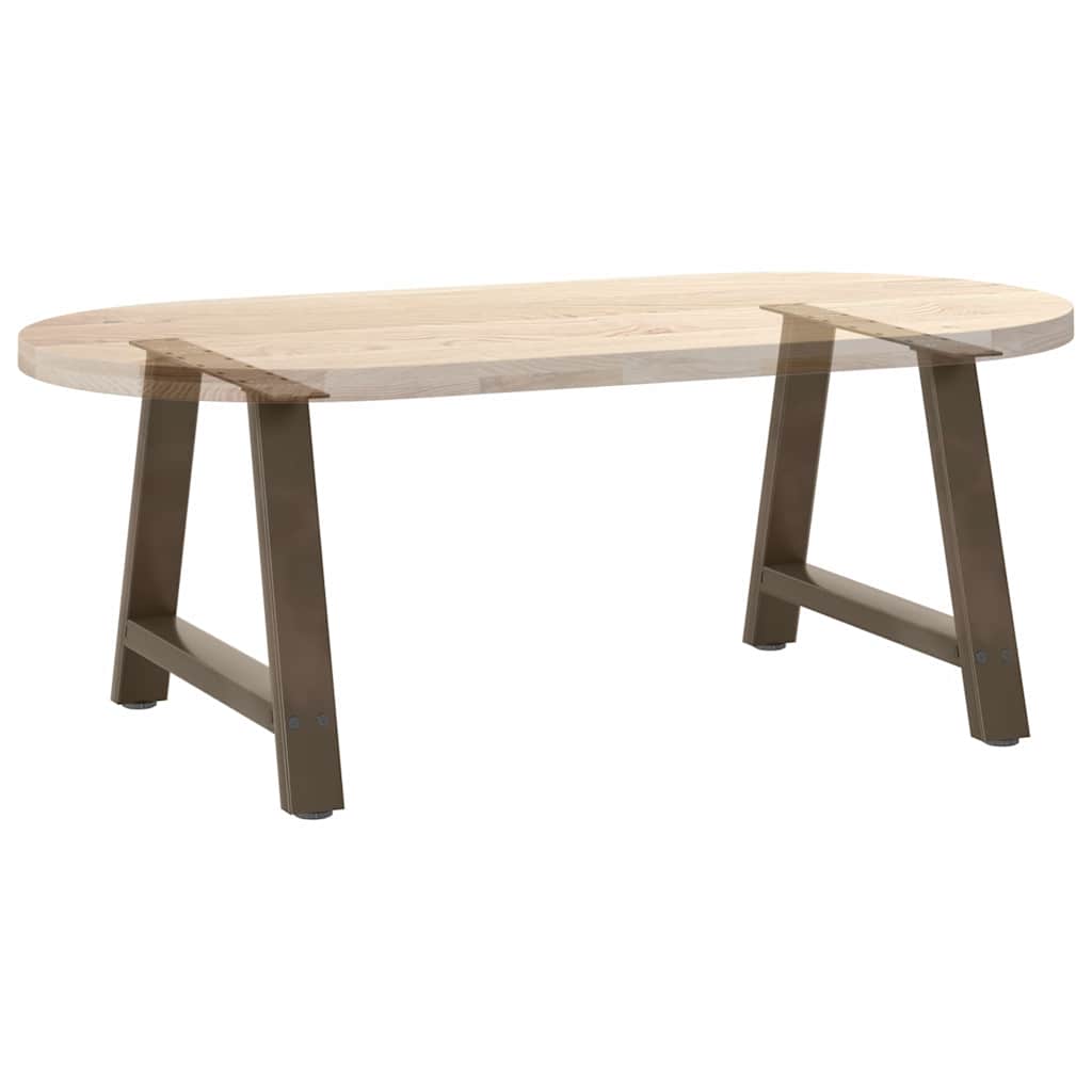Gambe Tavolino da Caffè a A 2 pz 70x(42-43) cm Acciaio