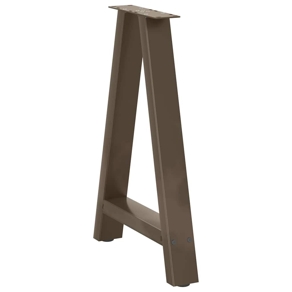 Gambe Tavolino da Caffè a A 2 pz 60x(72-73) cm Acciaio - homemem39