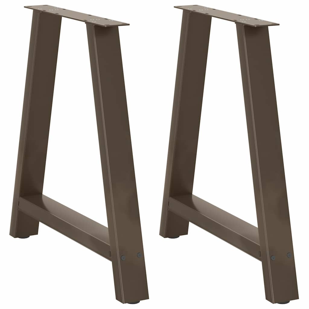 Gambe Tavolino da Caffè a A 2 pz 70x(72-73) cm Acciaio - homemem39