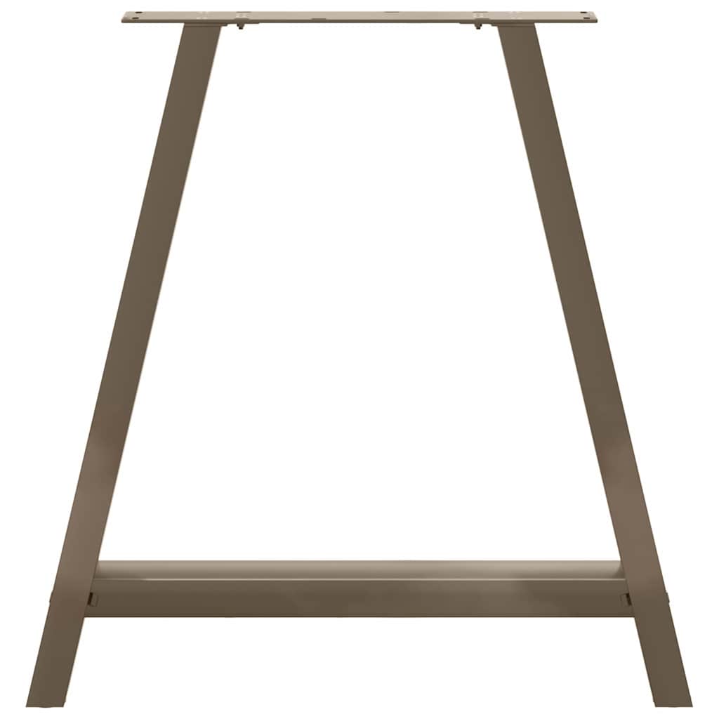 Gambe Tavolino da Caffè a A 2 pz 70x(72-73) cm Acciaio - homemem39