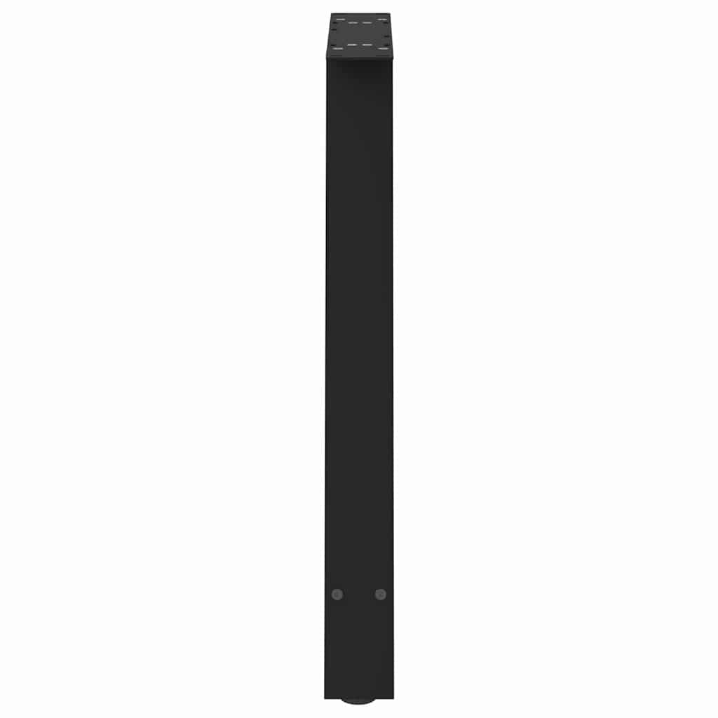Gambe Tavolo Pranzo a Forma di A 2 pz Nero 80x(72-73)cm Acciaio - homemem39