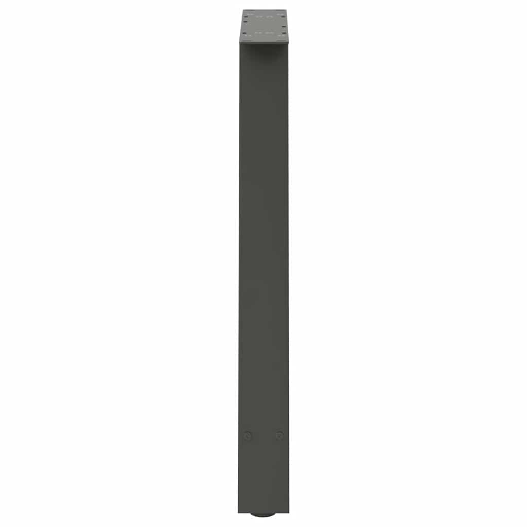 Gambe Tavolo Consolle a A 2pz Antracite 20x28x(72-73)cm Acciaio