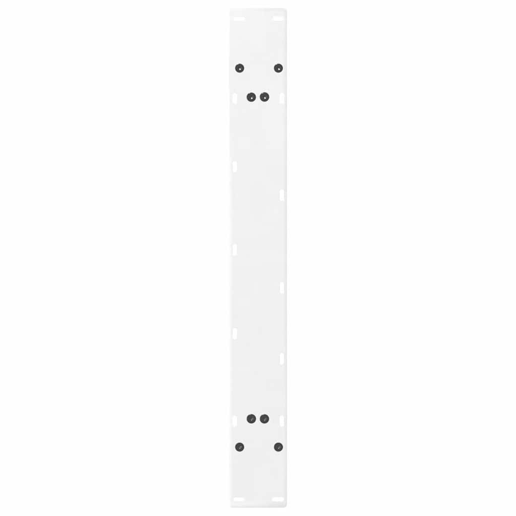 Gambe Tavolino da Caffè a A 2pz Bianco 90x(72-73) cm Acciaio - homemem39