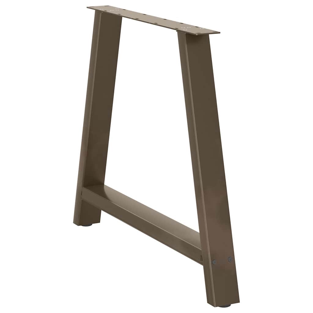 Gambe Tavolino da Caffè a A 2 pz 90x(72-73) cm Acciaio - homemem39