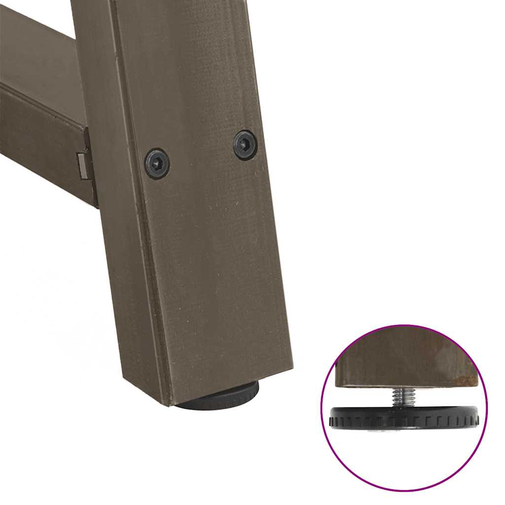 Gambe Tavolino da Caffè a A 2 pz 90x(72-73) cm Acciaio - homemem39
