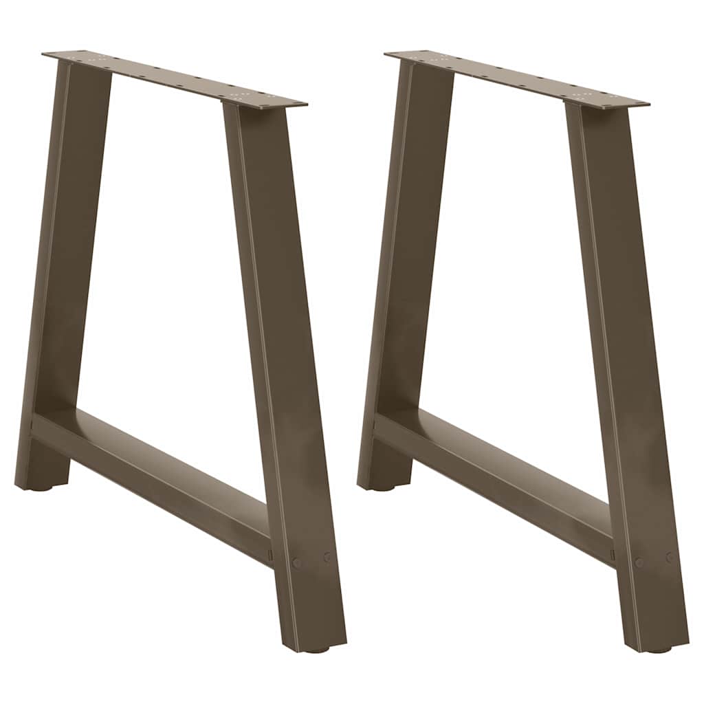 Gambe Tavolino da Caffè a A 2 pz 100x(72-73) cm Acciaio - homemem39
