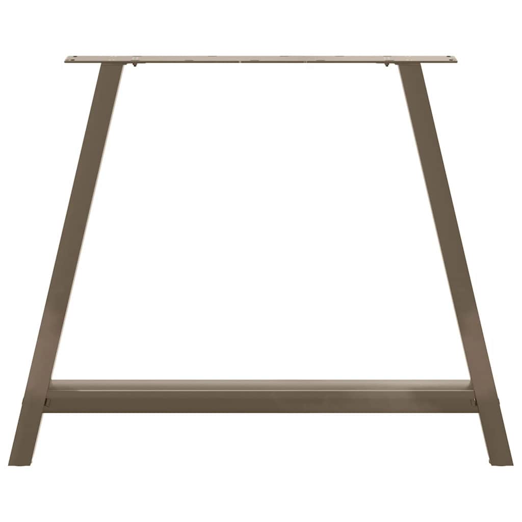 Gambe Tavolino da Caffè a A 2 pz 100x(72-73) cm Acciaio - homemem39