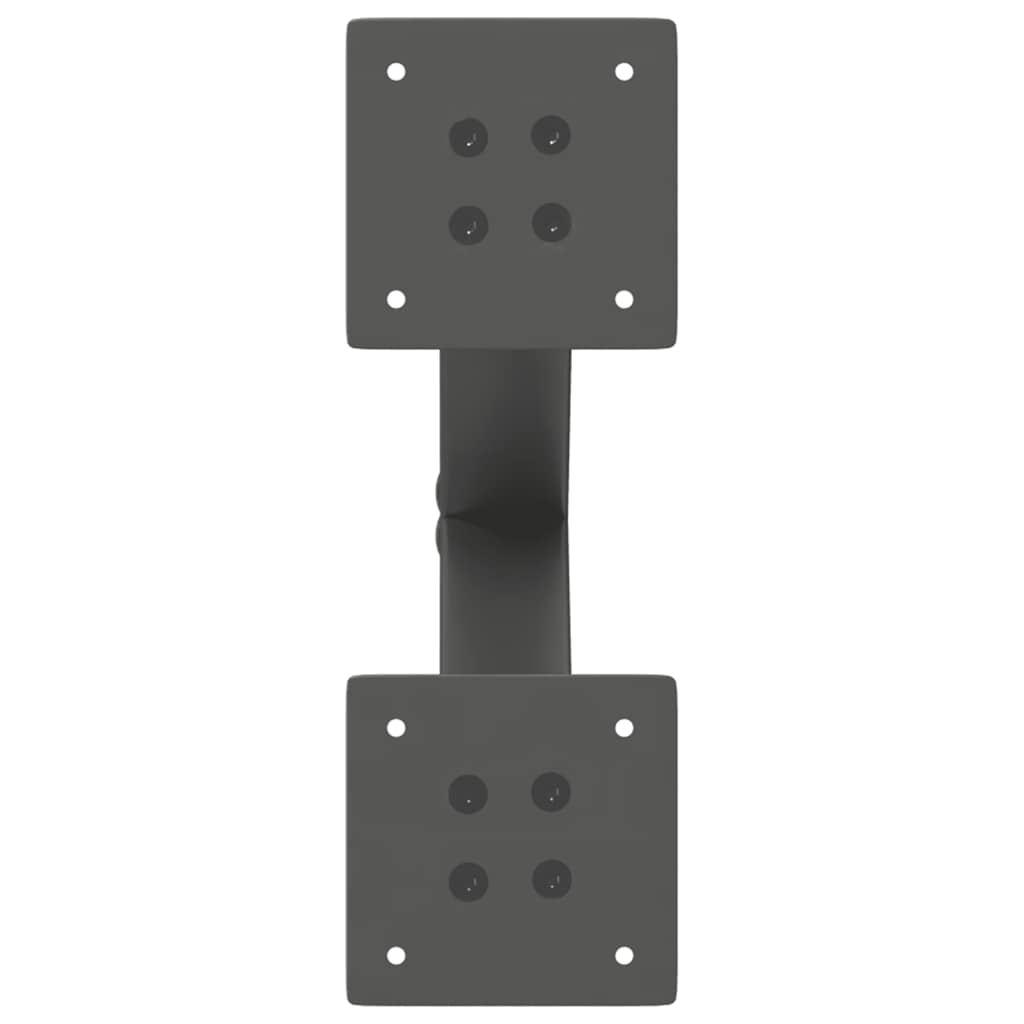 Gambe Tavolino Caffè a X 2 pz Antracite 30x(30-31)cm in Acciaio - homemem39