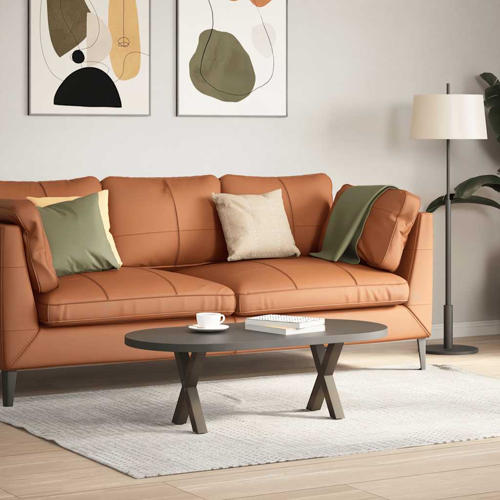 Gambe Tavolino Caffè a X 2 pz Naturale 30x(30-31) cm in Acciaio - homemem39