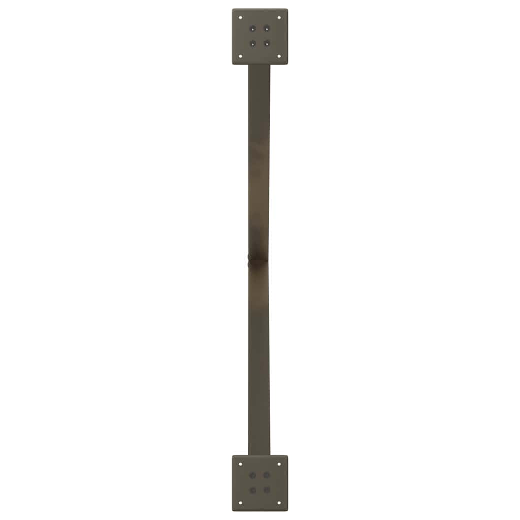 Gambe Tavolo Pranzo a X 2 pz Naturale 90x(72-73) cm Acciaio - homemem39