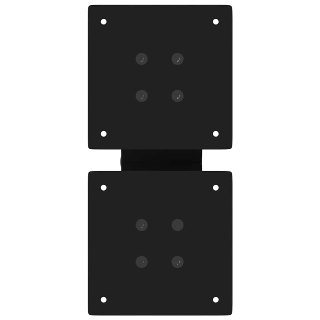 Gambe Tavolino da Caffè a X 2 pz Nero 30x(30-31) cm in Acciaio - homemem39
