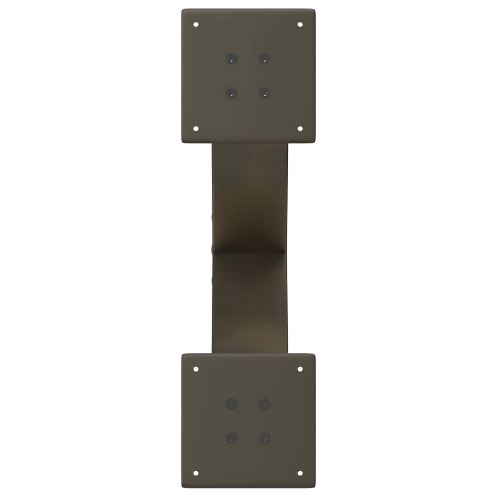 Gambe Tavolino Caffè a X 2 pz Naturale 50x(30-31) cm in Acciaio - homemem39