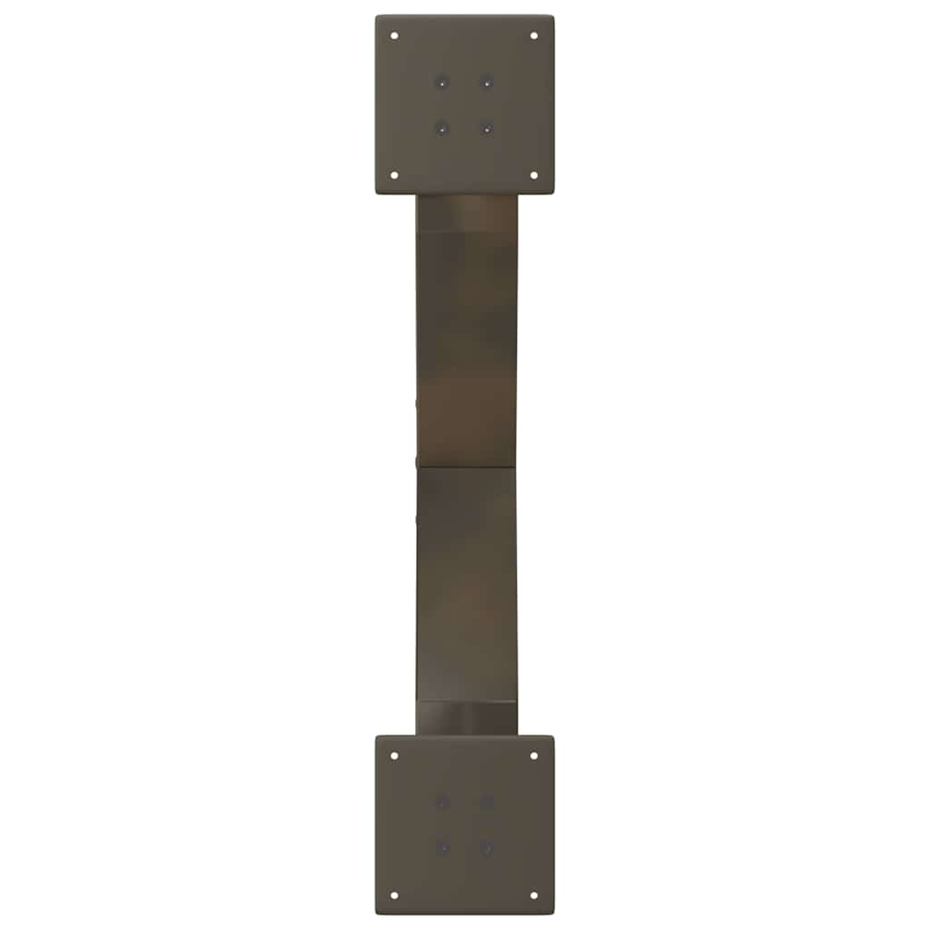Gambe Tavolino Caffè a X 2 pz Naturale 70x(30-31) cm in Acciaio - homemem39