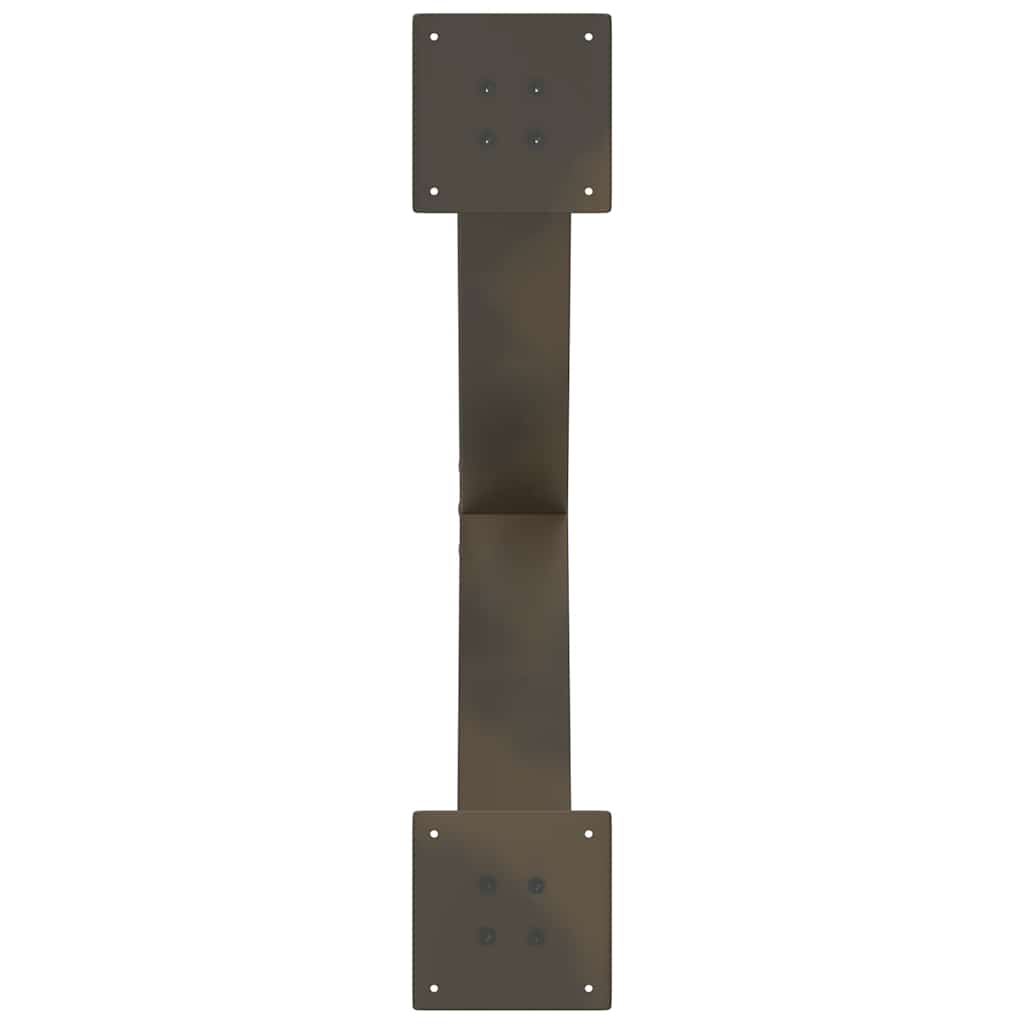 Gambe Tavolino Caffè a X 2 pz Naturale 70x(42-43) cm Acciaio - homemem39