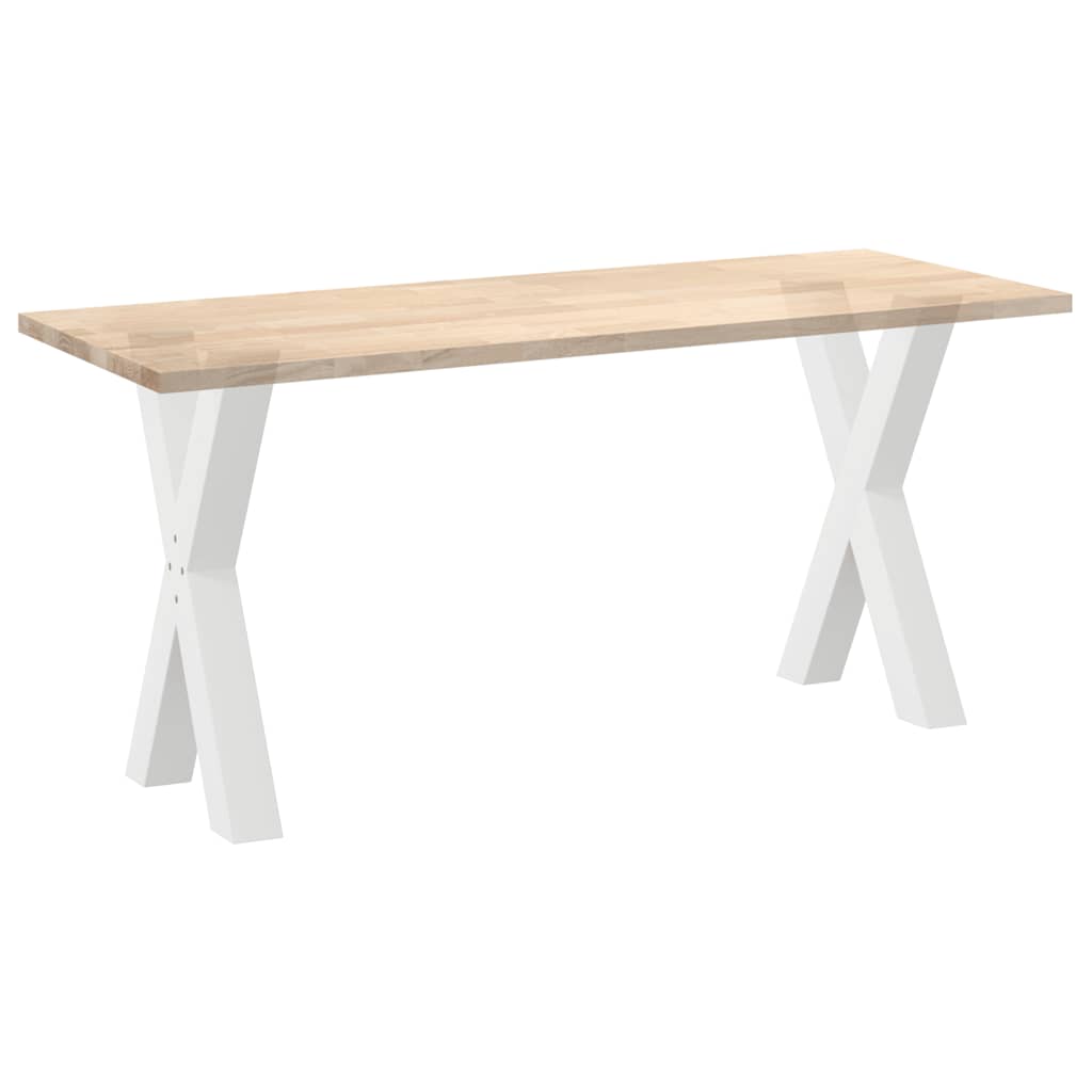 Gambe Tavolo Pranzo a Forma X 2 pz Nero 60x(72-73) cm Acciaio - homemem39