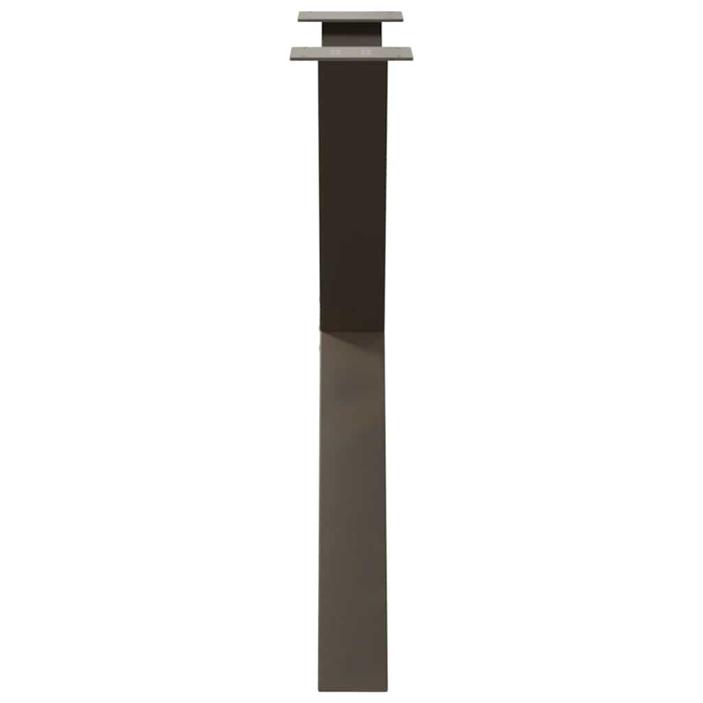 Gambe Tavolo Pranzo a X 3 pz Naturale 70x(72-73) cm Acciaio - homemem39