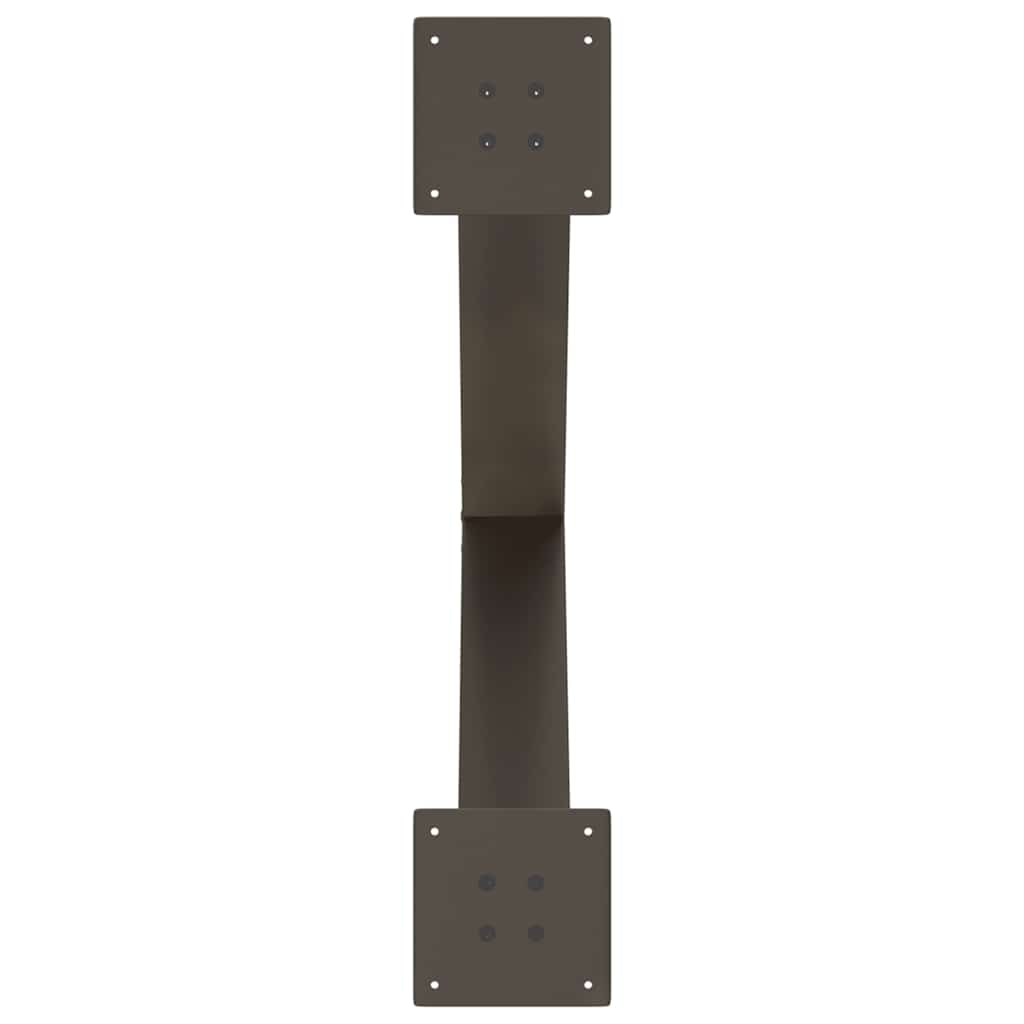 Gambe Tavolo Pranzo a X 3 pz Naturale 70x(72-73) cm Acciaio - homemem39