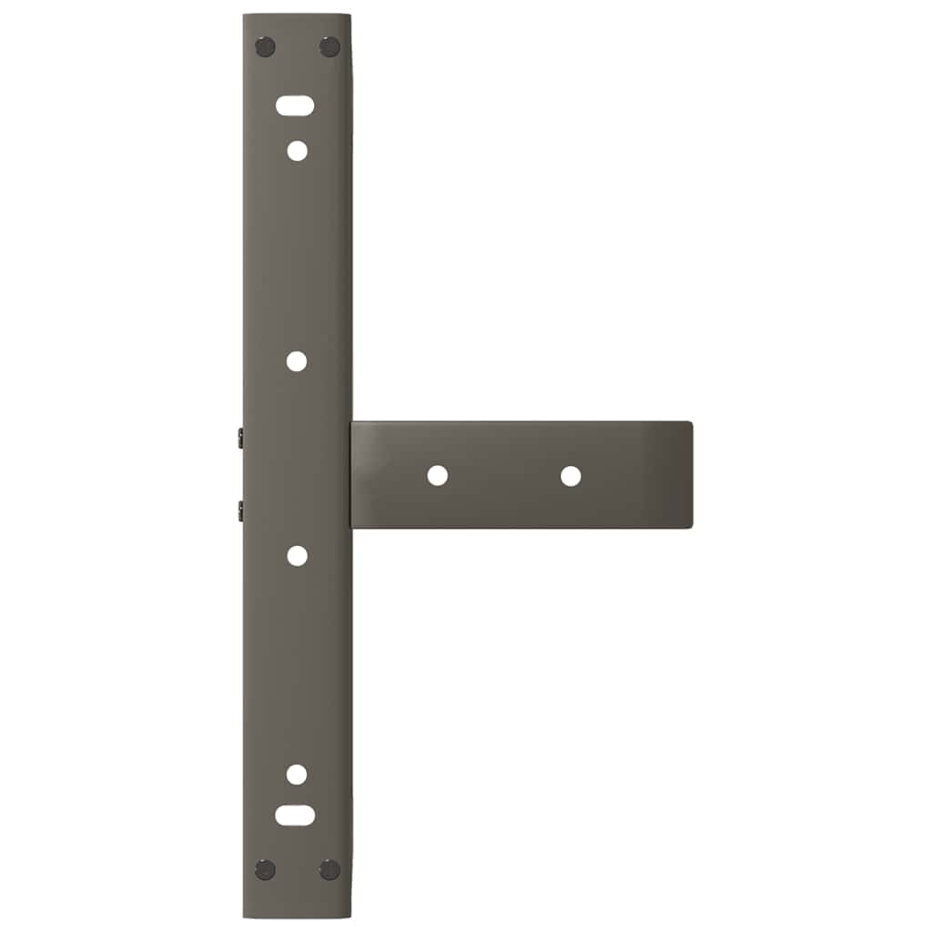 Gambe Tavolino Caffè a T 2 pz Naturale 40x25x(30-31) cm Acciaio