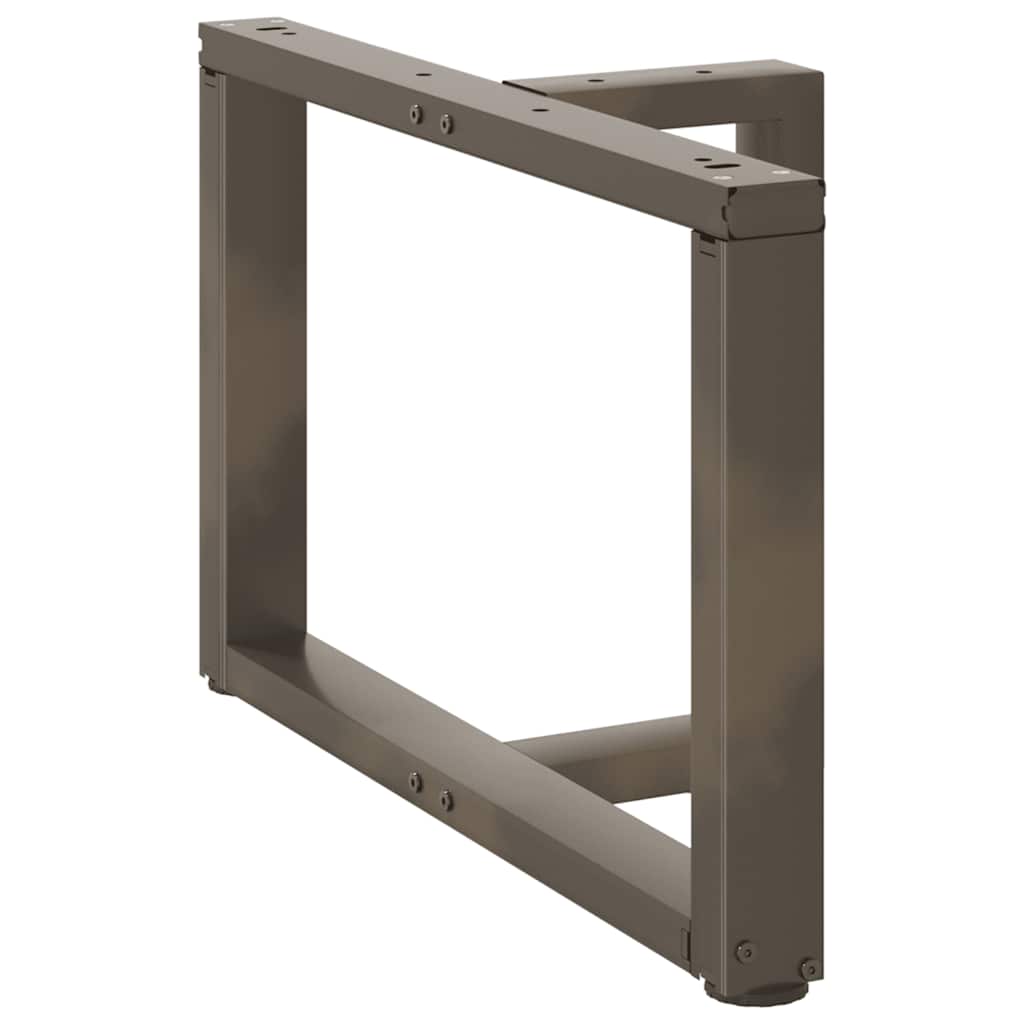 Gambe Tavolino Caffè a T 2 pz Naturale 60x25x(42-43) cm Acciaio