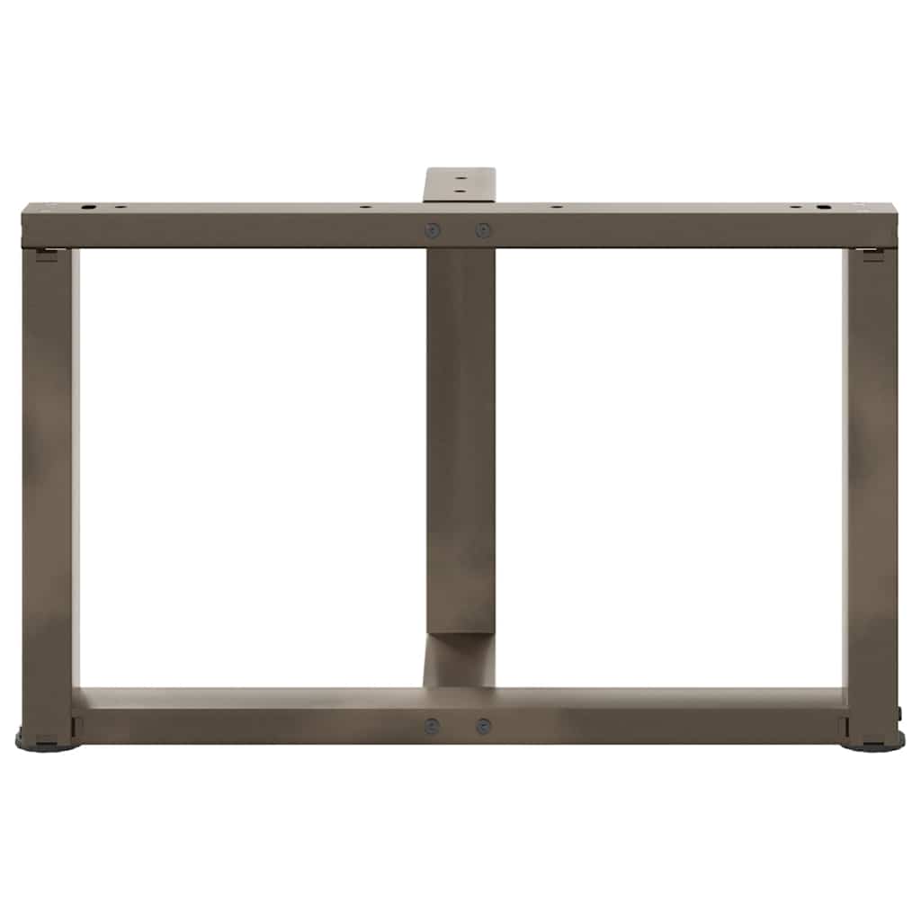 Gambe Tavolino Caffè a T 2 pz Naturale 60x25x(42-43) cm Acciaio