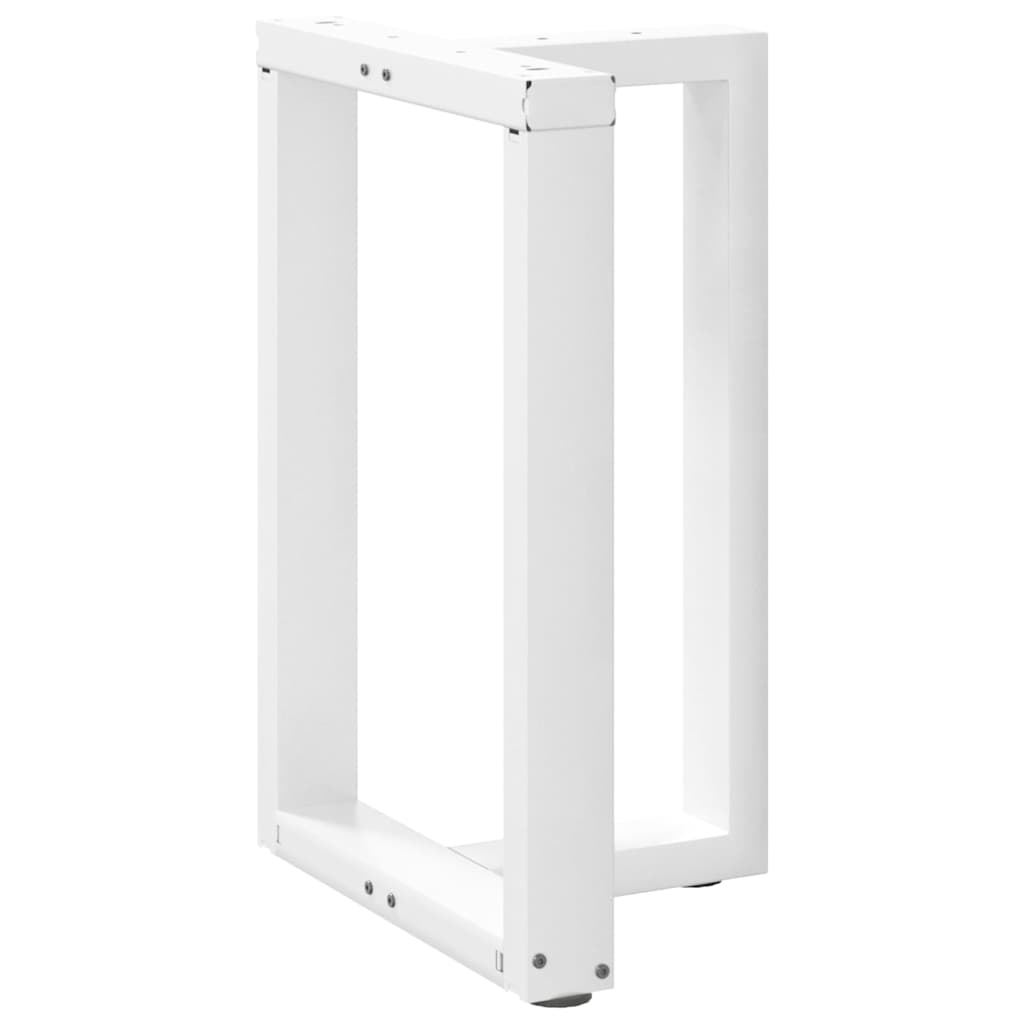 Gambe Tavolo Pranzo Forma T 2pz Bianco 50x35x(72-73)cm Acciaio - homemem39