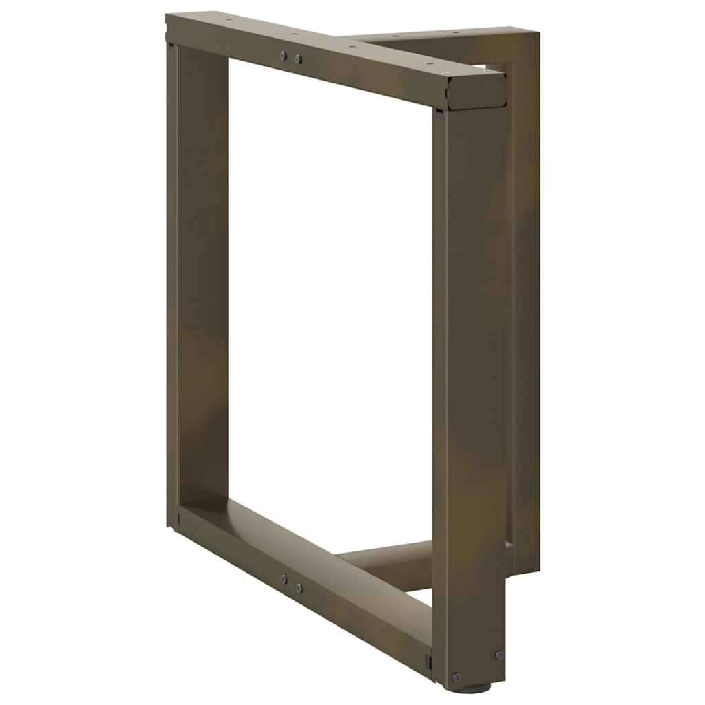 Gambe Tavolo Pranzo a T 2 pz Naturale 80x35x(72-73) cm Acciaio - homemem39