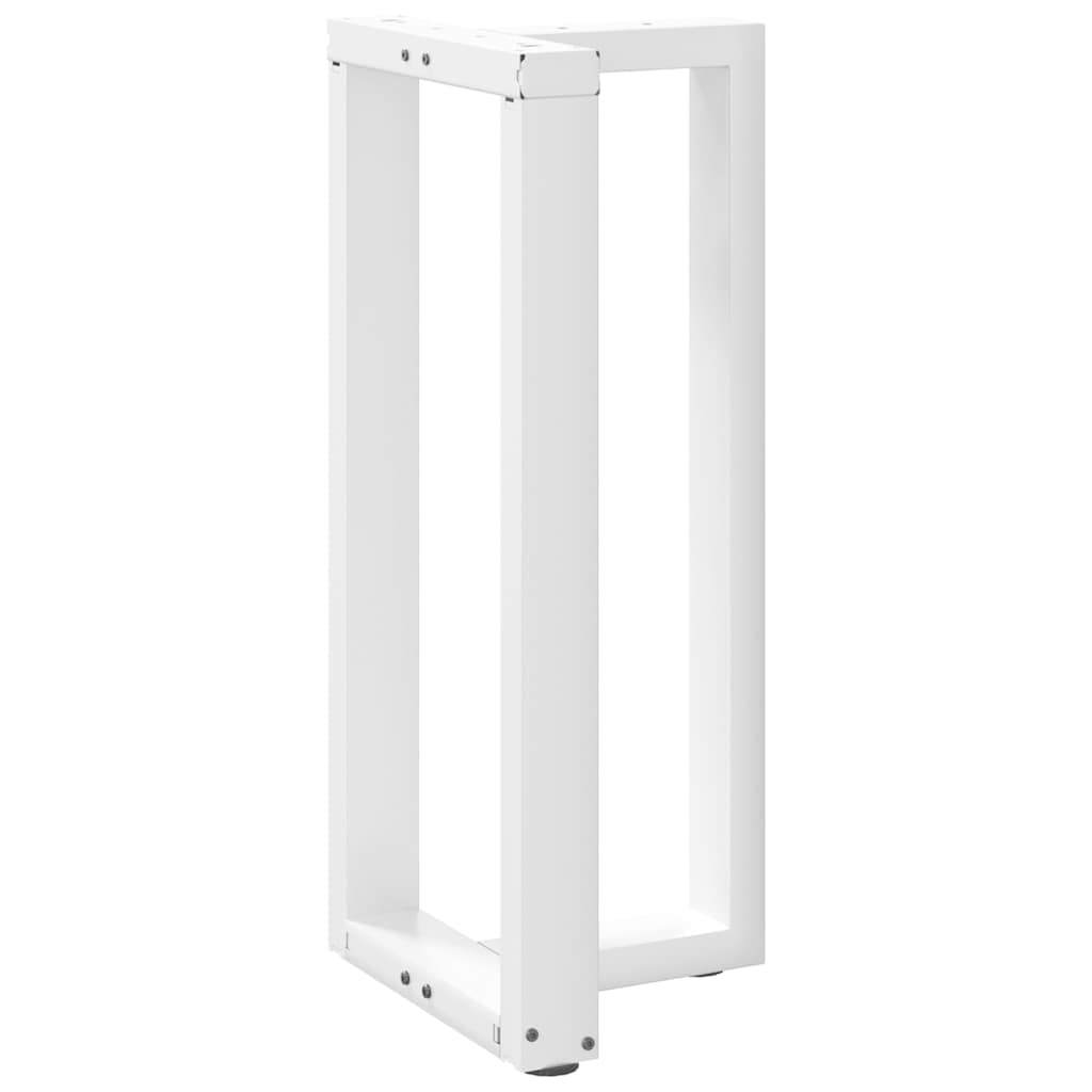 Gambe Tavolo Bar a Forma T 2 pz bianco 40x35x(90-91) cm Acciaio - homemem39