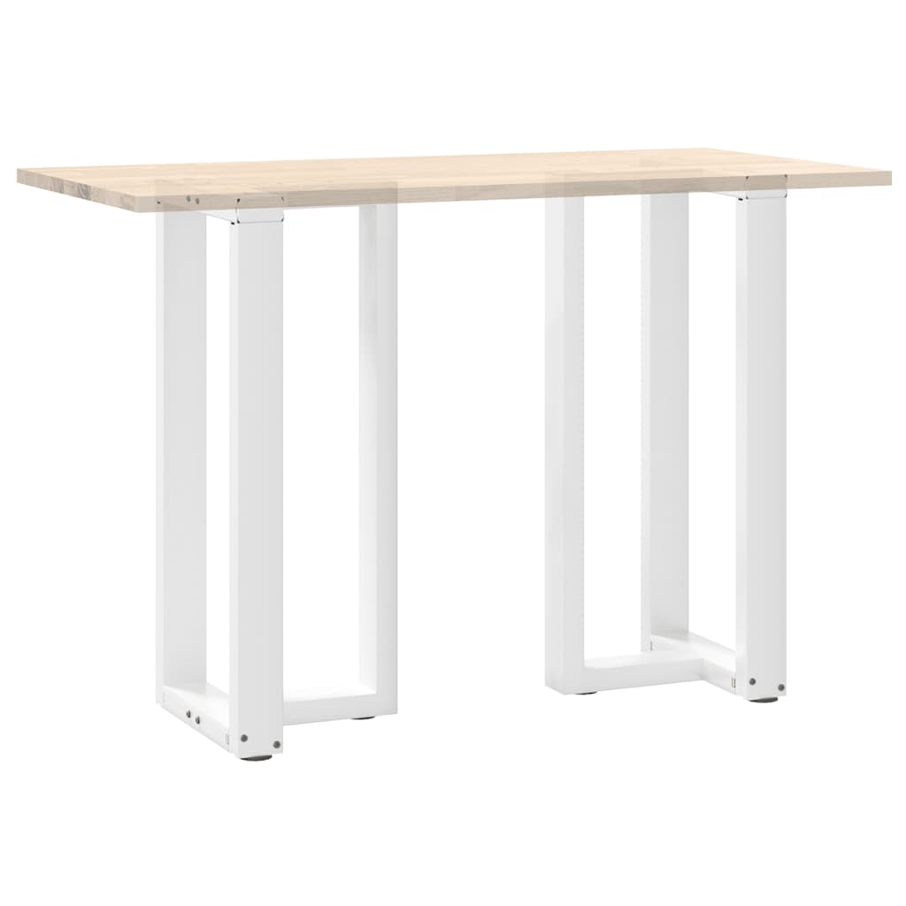 Gambe Tavolo Bar a Forma T 2 pz bianco 40x35x(90-91) cm Acciaio - homemem39