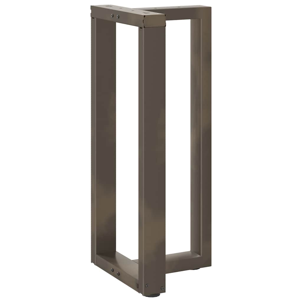 Gambe Tavolo Bar Forma T 2 pz Naturale 40x35x(90-91)cm Acciaio