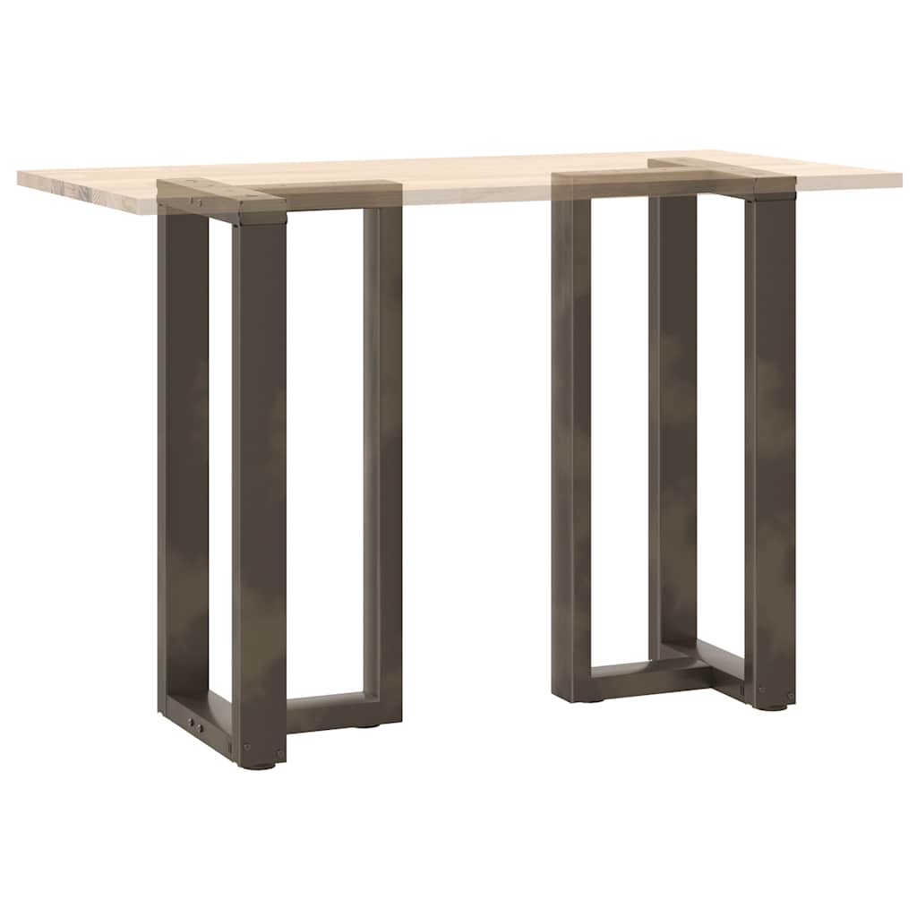 Gambe Tavolo Bar Forma T 2 pz Naturale 50x35x(91-92)cm Acciaio - homemem39