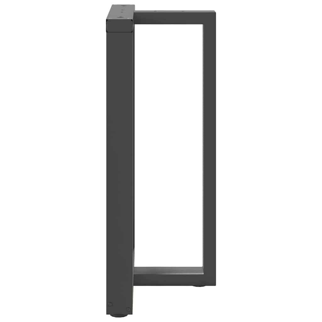 Gambe per tavolo da bar a forma di T 2 pz Antracite 60x35x(90-91) cm Acciaio - homemem39