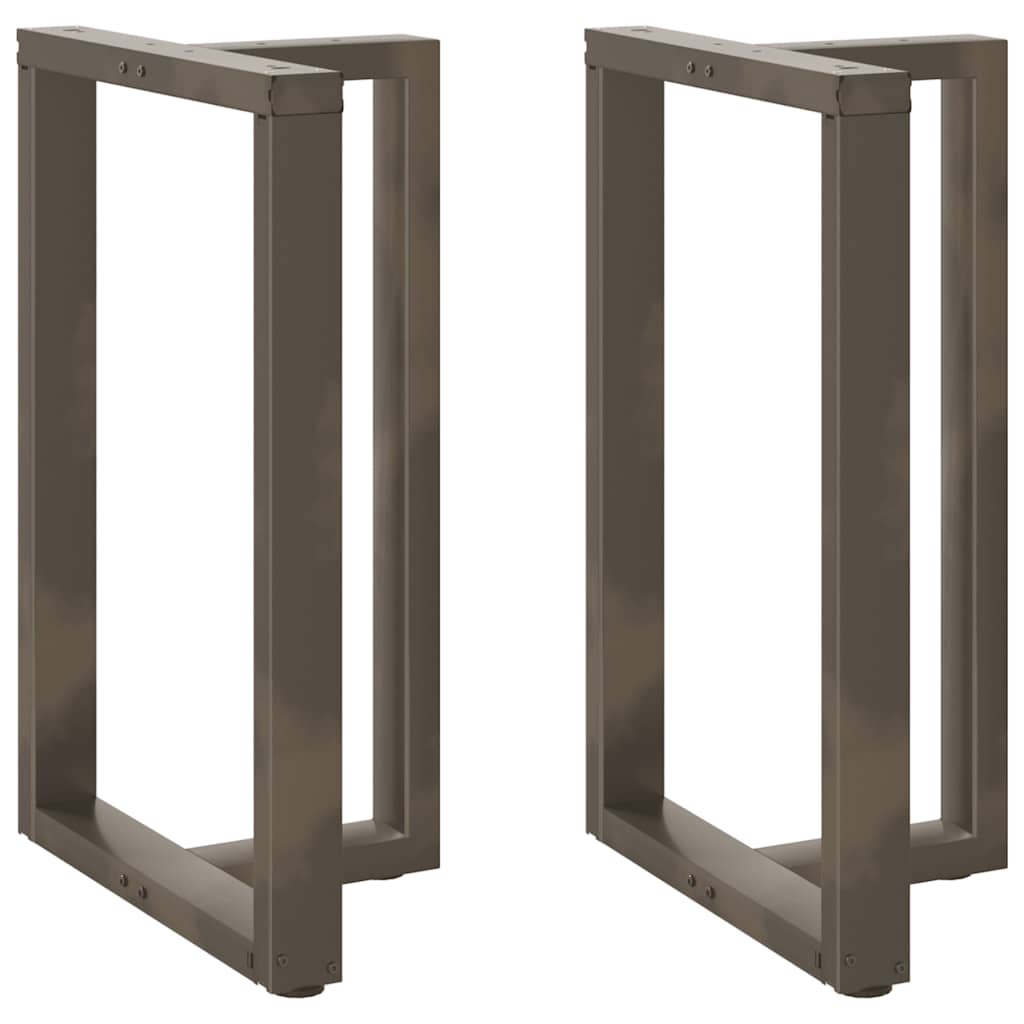 Gambe Tavolo Bar Forma T 2 pz Naturale 60x35x(91-92)cm Acciaio - homemem39
