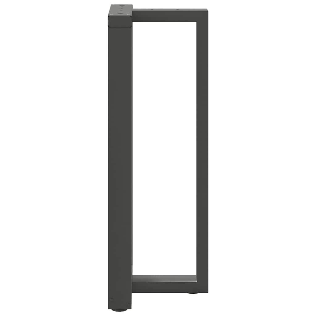 Gambe per tavolo da bar a forma di T 2 pz Antracite 40x35x(100-101) cm Acciaio