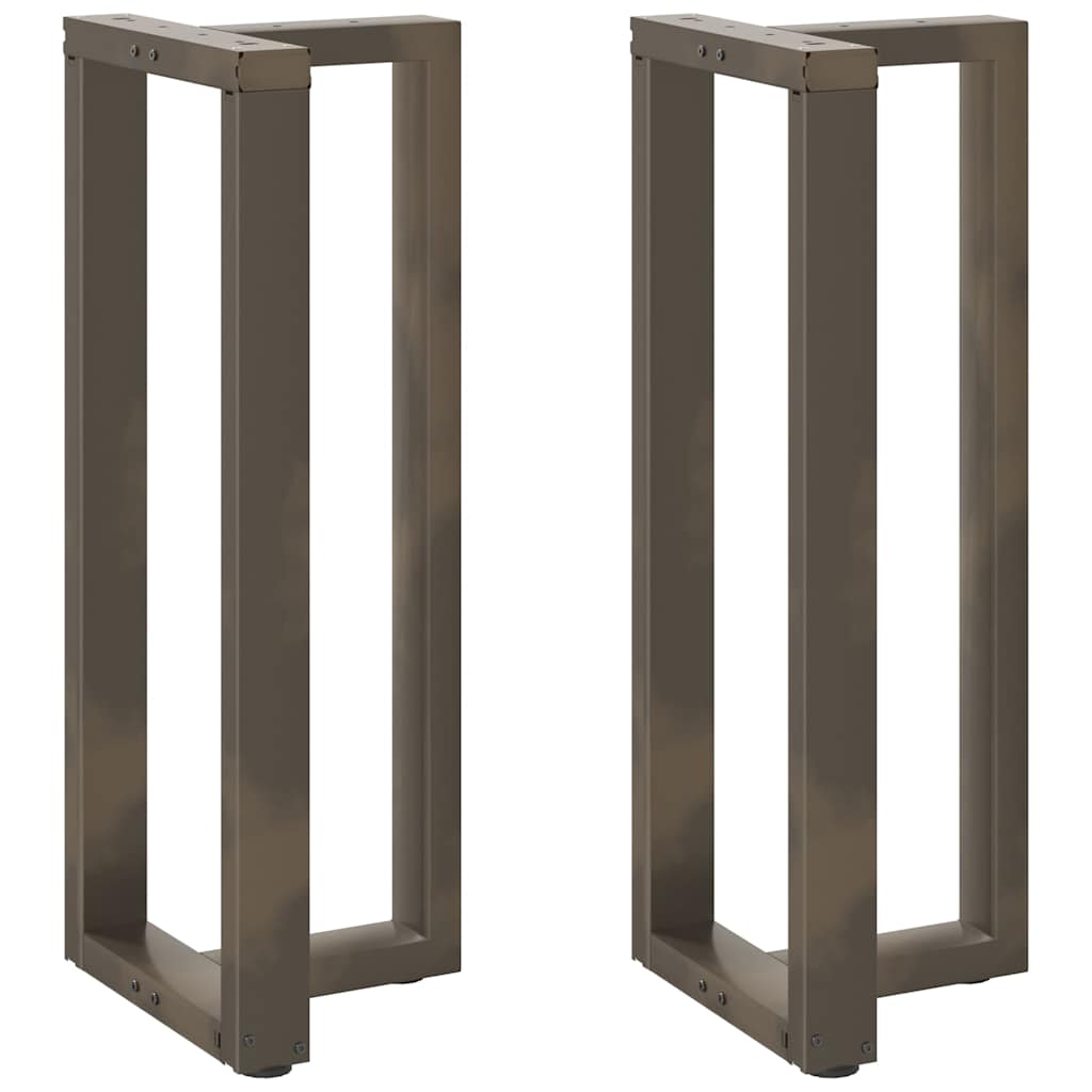 Gambe Tavolo Bar a T 2 pz Naturale 40x35x(100-101) cm Acciaio - homemem39
