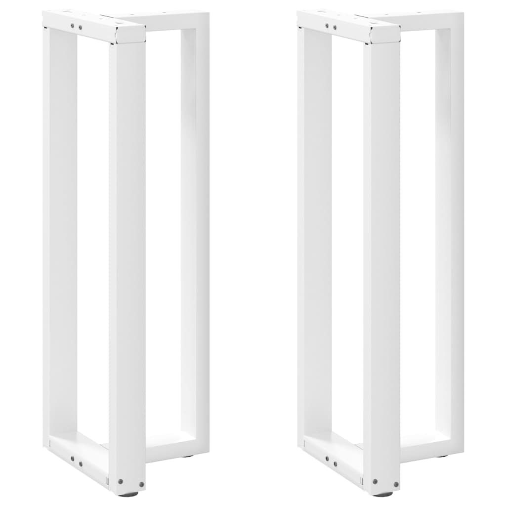 Gambe Tavolo Bar a Forma T 2pz bianco 40x35x(110-111)cm Acciaio - homemem39