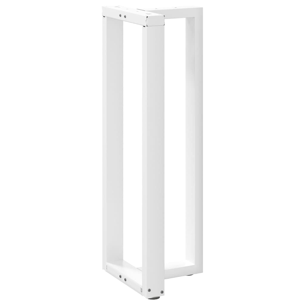 Gambe Tavolo Bar a Forma T 2pz bianco 40x35x(110-111)cm Acciaio - homemem39