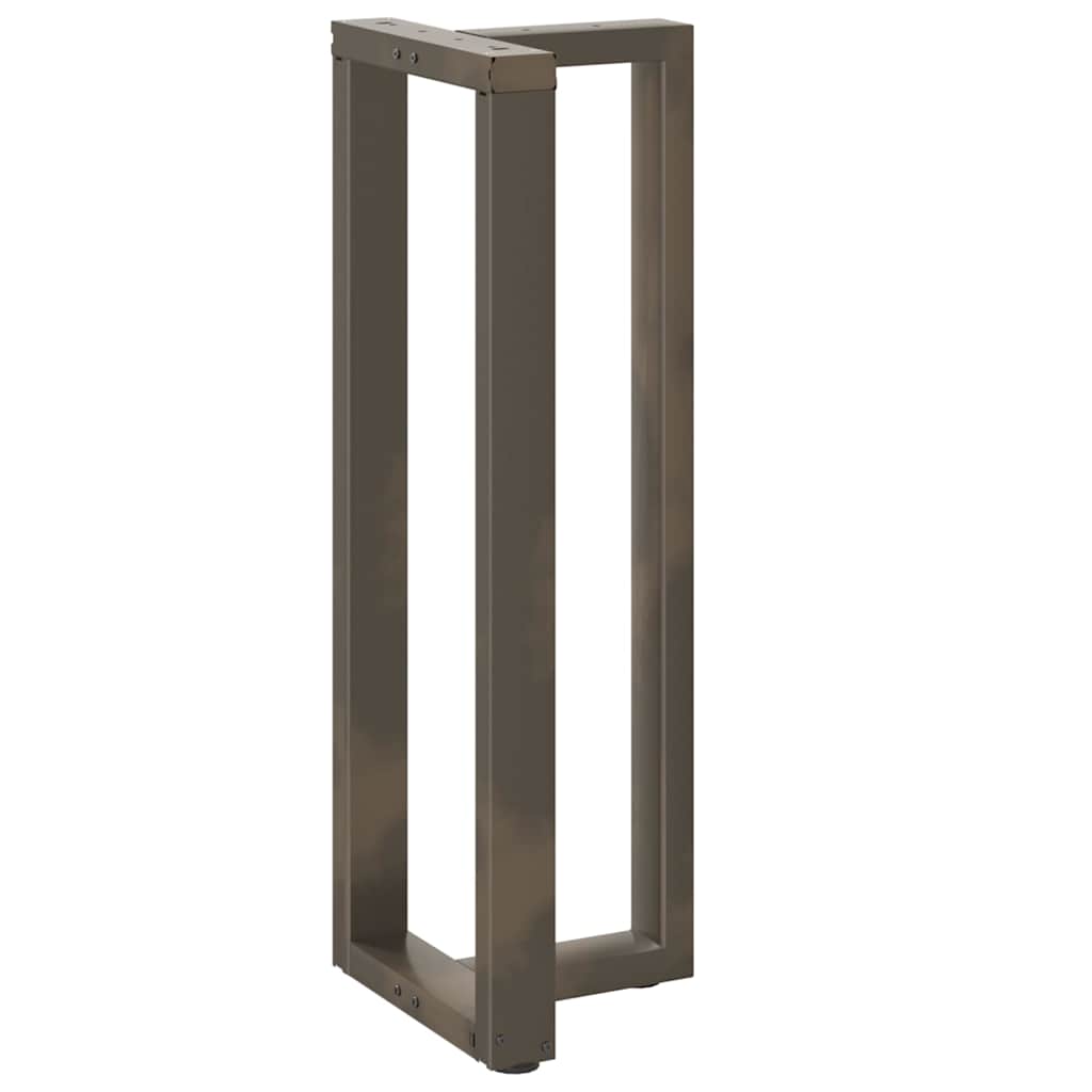 Gambe Tavolo Bar a T 2 pz Naturale 40x35x(111-112) cm Acciaio - homemem39