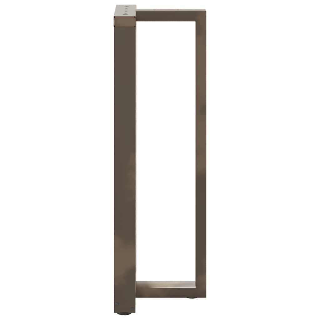 Gambe Tavolo Bar a T 2 pz Naturale 40x35x(111-112) cm Acciaio - homemem39