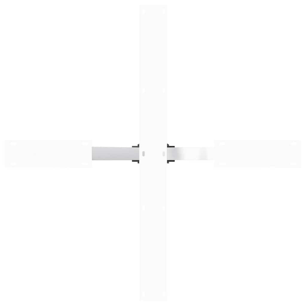 Gamba Tavolo Pranzo Forma Ragno Bianco 85x85x(72-73) cm Acciaio