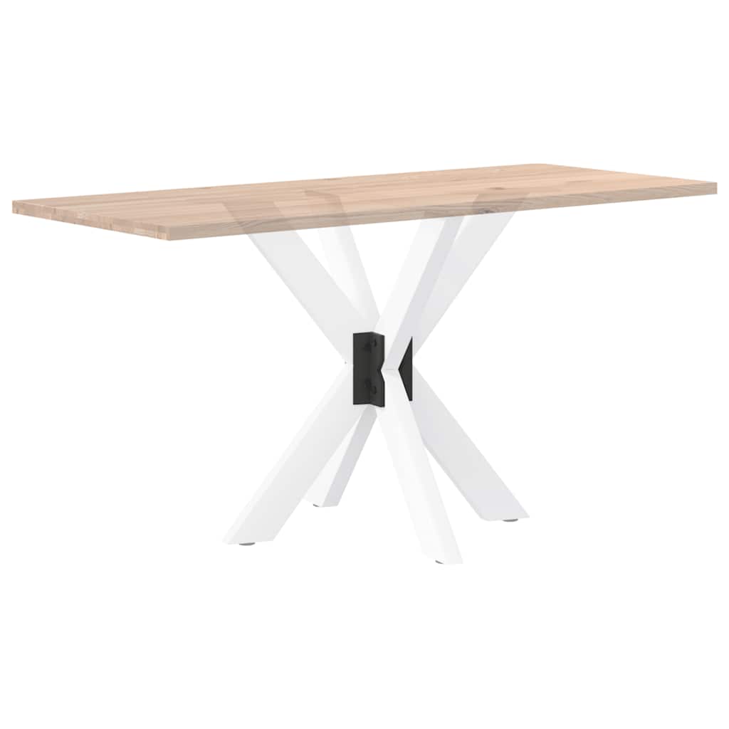 Gamba Tavolo Pranzo Forma Ragno Bianco 85x85x(72-73) cm Acciaio