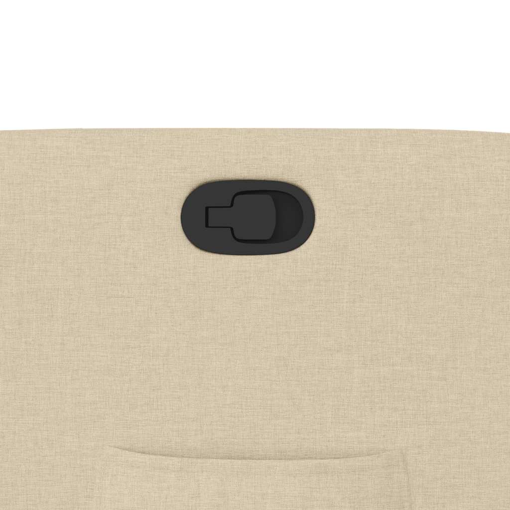 Poltrona Reclinabile in Tessuto Crema - homemem39