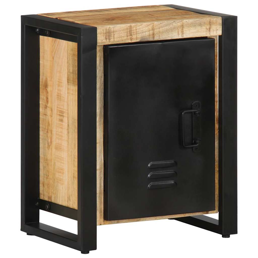 Comodini 2 pz in Legno Massello di Mango Grezzo | homemem39
