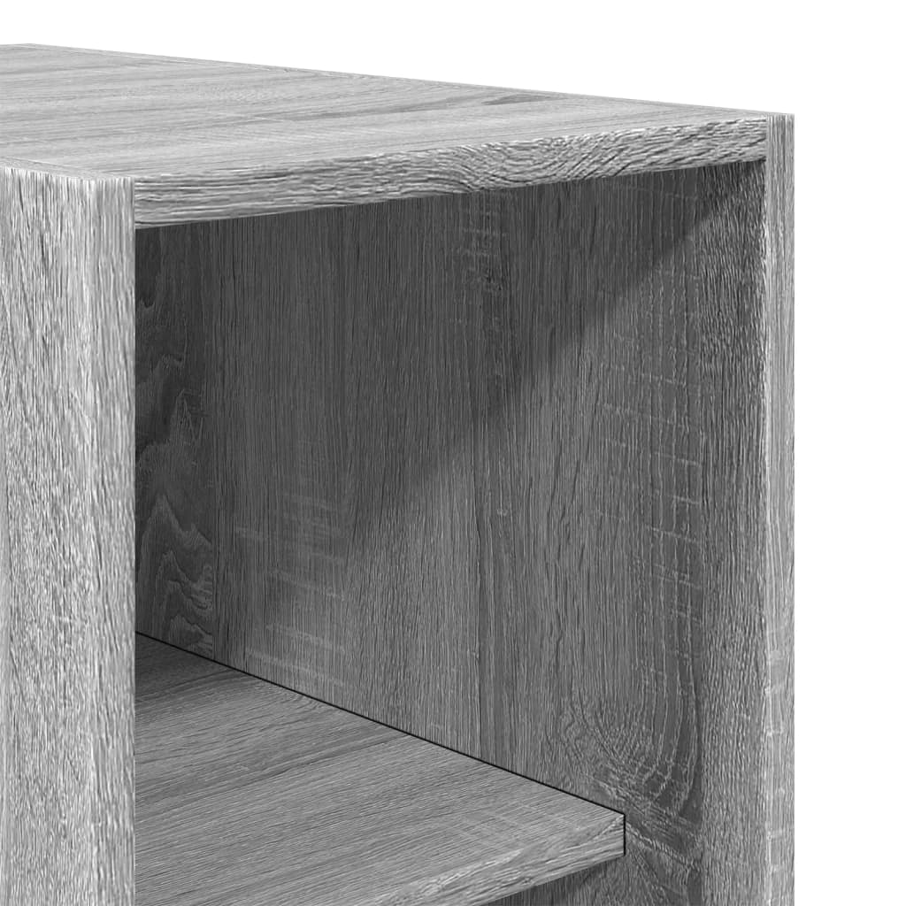Armadio Grigio Sonoma 30x50x200 cm in Legno Multistrato - homemem39