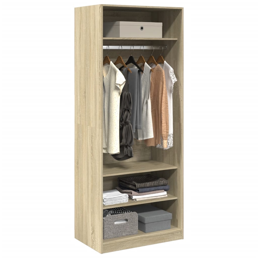 Armadio Rovere Sonoma 80x50x200 cm in Legno Multistrato - homemem39