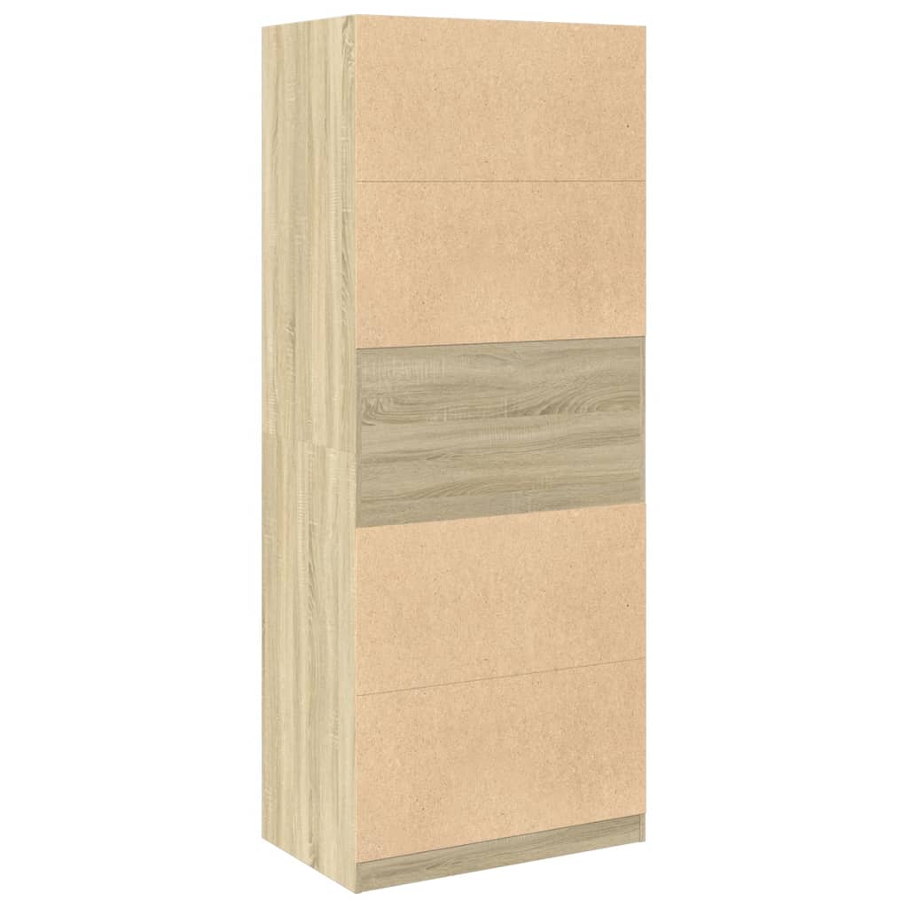 Armadio Rovere Sonoma 80x50x200 cm in Legno Multistrato - homemem39
