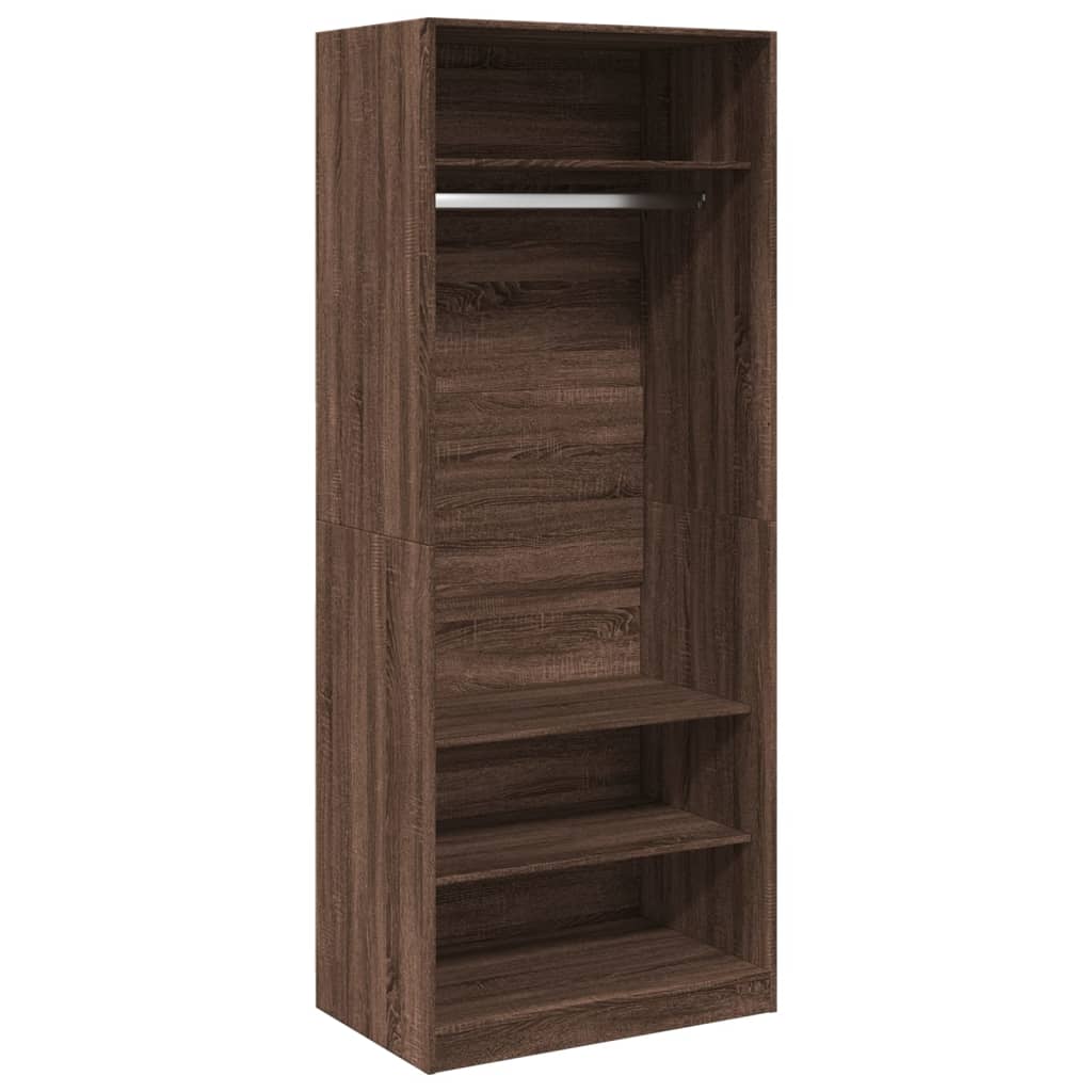 Armadio Rovere Marrone 80x50x200 cm in Legno Multistrato - homemem39