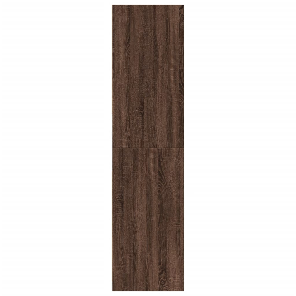 Armadio Rovere Marrone 80x50x200 cm in Legno Multistrato - homemem39
