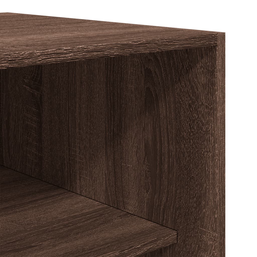Armadio Rovere Marrone 80x50x200 cm in Legno Multistrato - homemem39